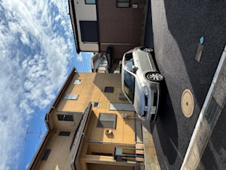 完成したアスファルト駐車場