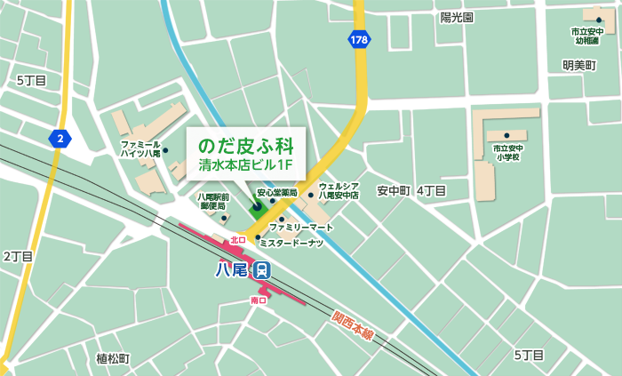 のだ皮ふ科　地図