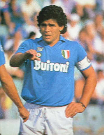 マラドーナ直筆サイン入りアルゼンチン代表1986復刻版アウェイ