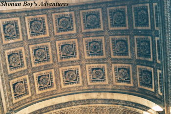 ceiling of Arch of Triumph