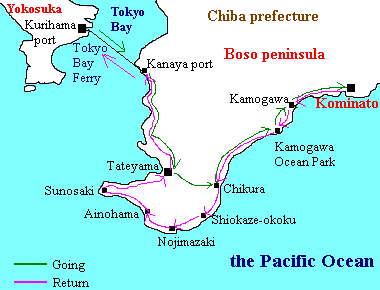 map: Minami-boso